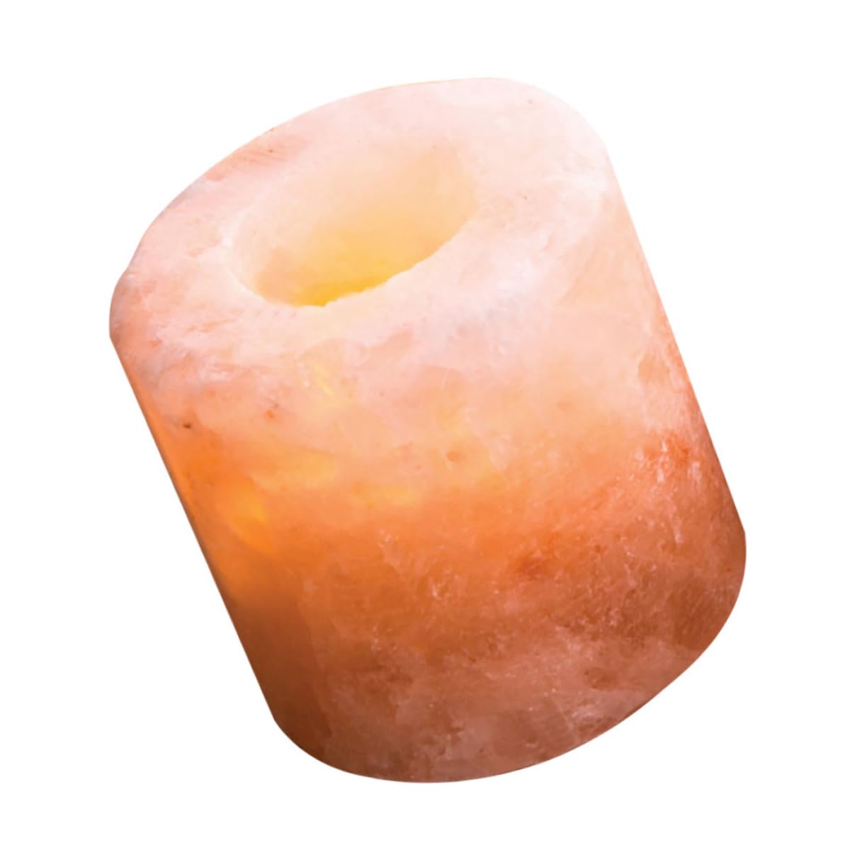 Alipis Himalayan Crystal Salt Candle Holder for Meditation Yoga Home Decor Votive Candle Stand 100% Natural Rustic Design for Table Centerpieces and Spiritual Spaces