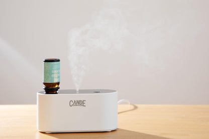 CE CRAFT Waterless Travel Diffuser Gift Set - Rechargeable Diffuser for Aromatherapy - Includes 3 Fragrance Oils - Fragrance Dispenser for Office and Home - Clean, Black