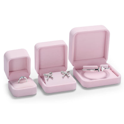 Oirlv Pink Velvet Bangle/Bracelet Gift Box Jewelry Storage Box Accessories Case