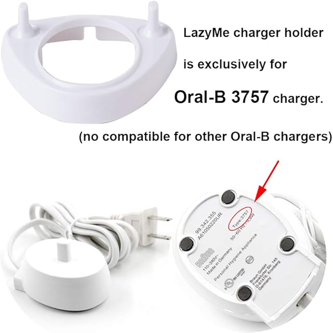 LazyMe Single Charger Holders Toothbrush Heads Holder Compatible
