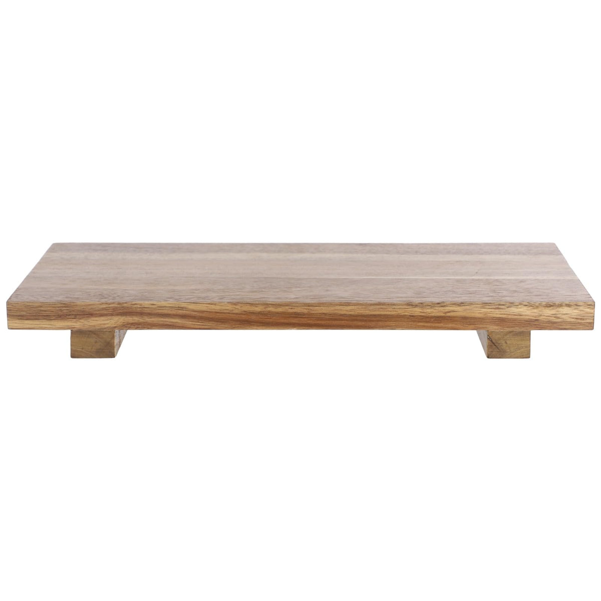 ZALIR Large 16" Wooden Riser Pedestal Stand - Hardwood Serving Tray Stand, 16 x 8 x 1.57 in Farmhouse Wood Display Riser, Versatile Pedestal for Kitchen Countertop, Plants, Jewelry, Candle Holders