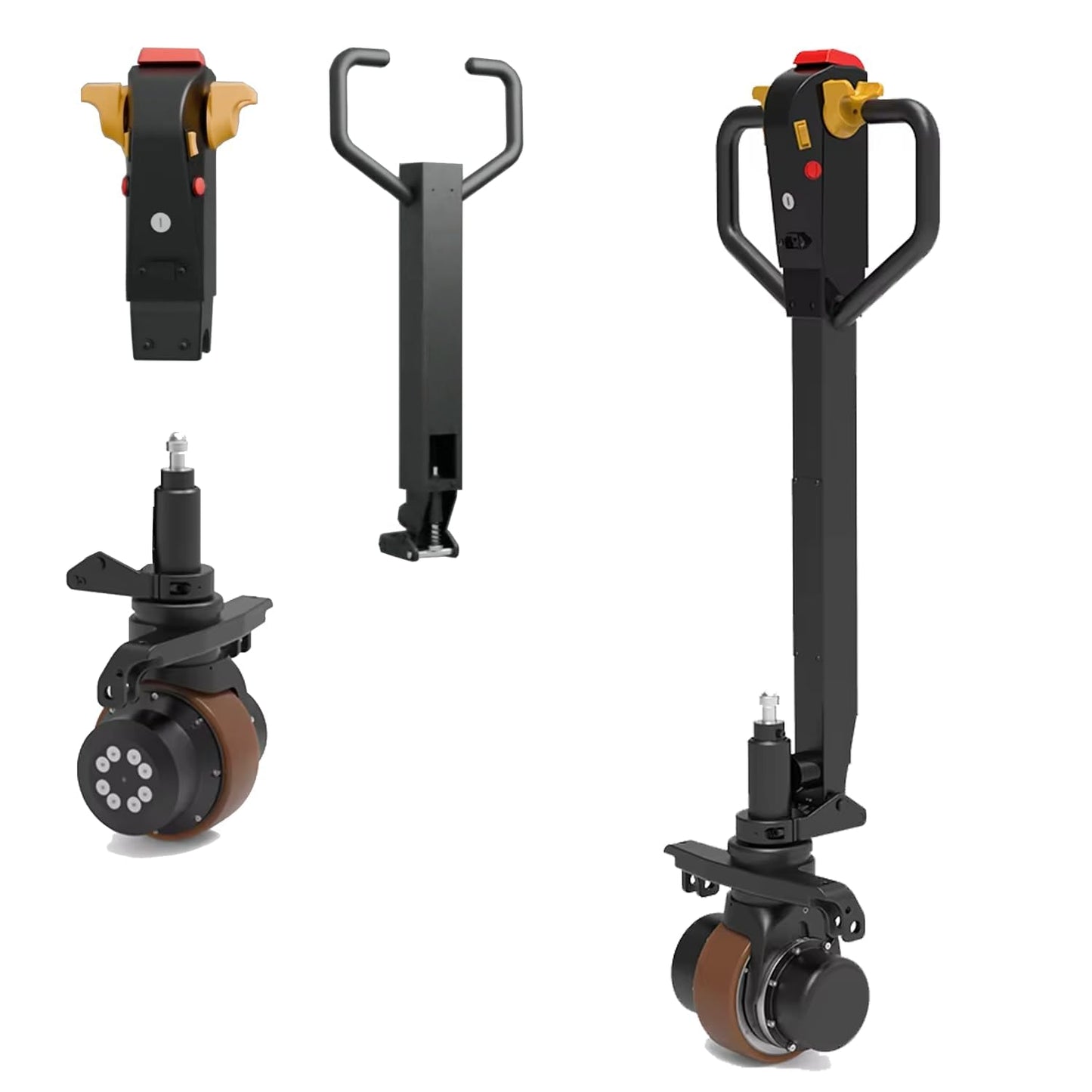 2 Ton Electric Pallet Jack Conversion Kit 48V 1000W Strong Power with Lithium Battery and Ergonomic Joystick Control