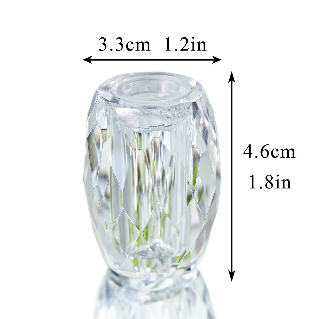 1.8" Refillable Crystal Seasoning Bottle Salt and Pepper Shakers Kitchen Decor (Set of 2) Salt Shaker Set