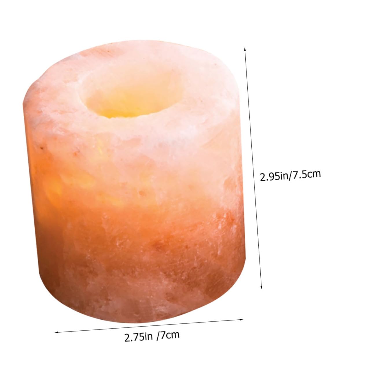 LIFKOME Himalayan Salt Candle Holder for Meditation Yoga Desktop Ornament Cozy Home Decor for Parties Craftsmanship Housewarming Present