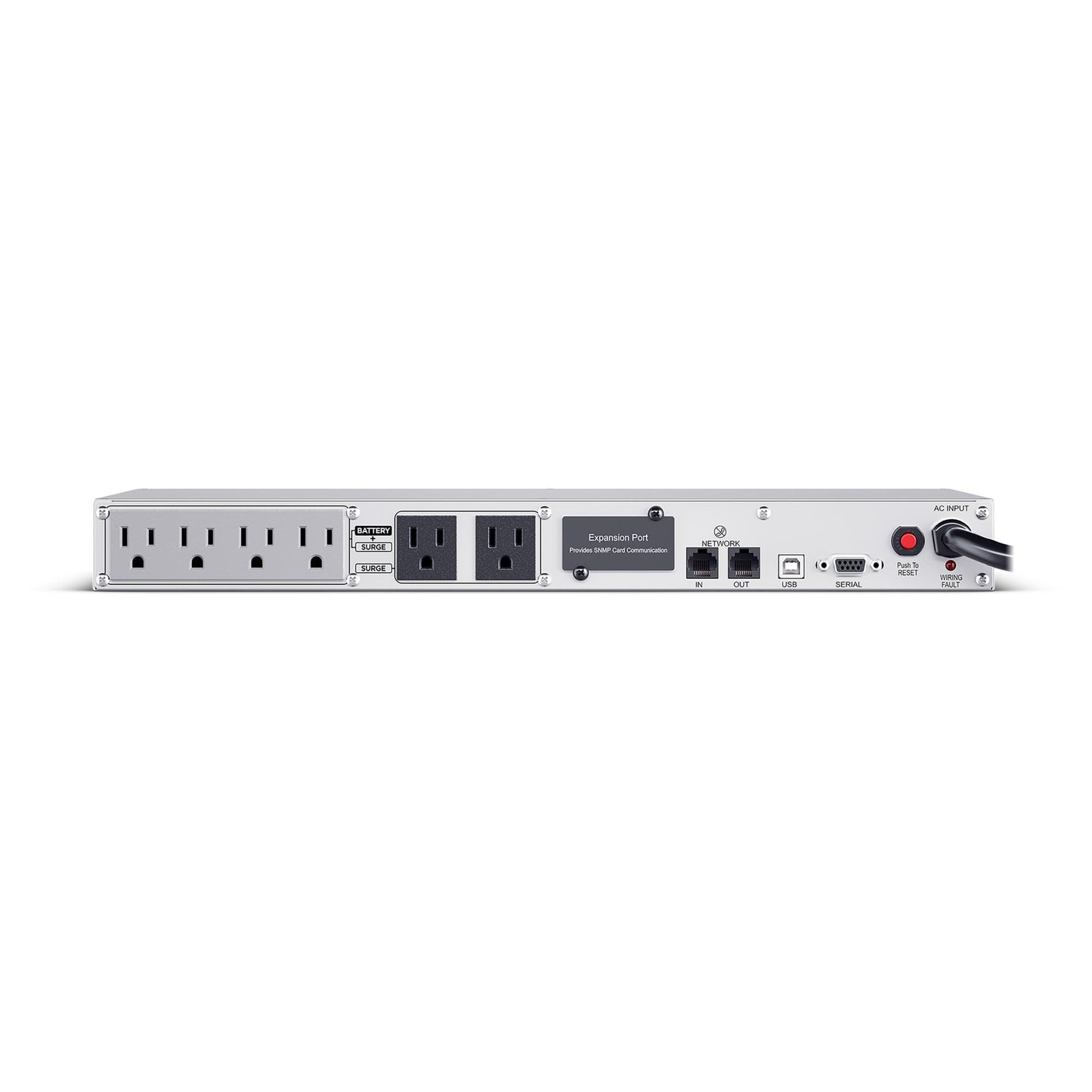 CyberPower CP500PFCRM1U PFC Sinewave UPS Battery Backup and Surge Protector, 500VA/300W, 6 Outlets, AVR, 1U Rackmount, UL Certified