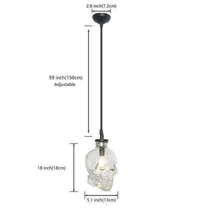 NIUYAO Pendant Light Lamp Dome Shade Hanging Ceiling Light (Skull Shape)