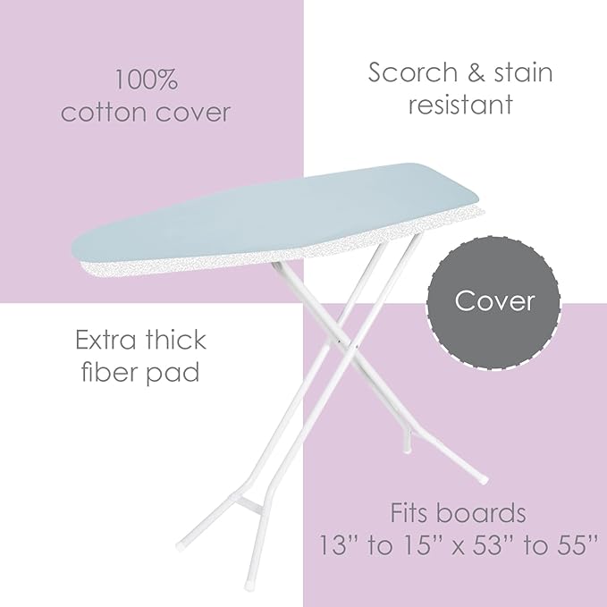 Ironing Board Cover and Pad, 100% Cotton