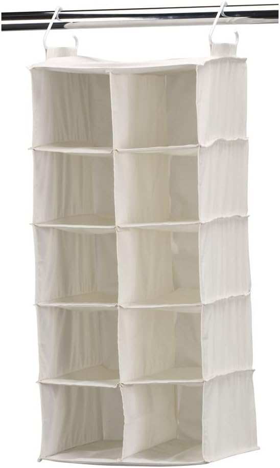 Household Essentials 311344 10 Pocket Hanging Shoe Storage Organizer