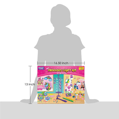 Imagimake Fabulous Craft Kit | 20 Art and Craft Activities - Creative Toy & DIY Set | Creative Toy & DIY Set | Arts and Crafts for Kids | Activity Craft Kits 6-8 | Gifts for 5 6 7 8 9 10 11 12 Years