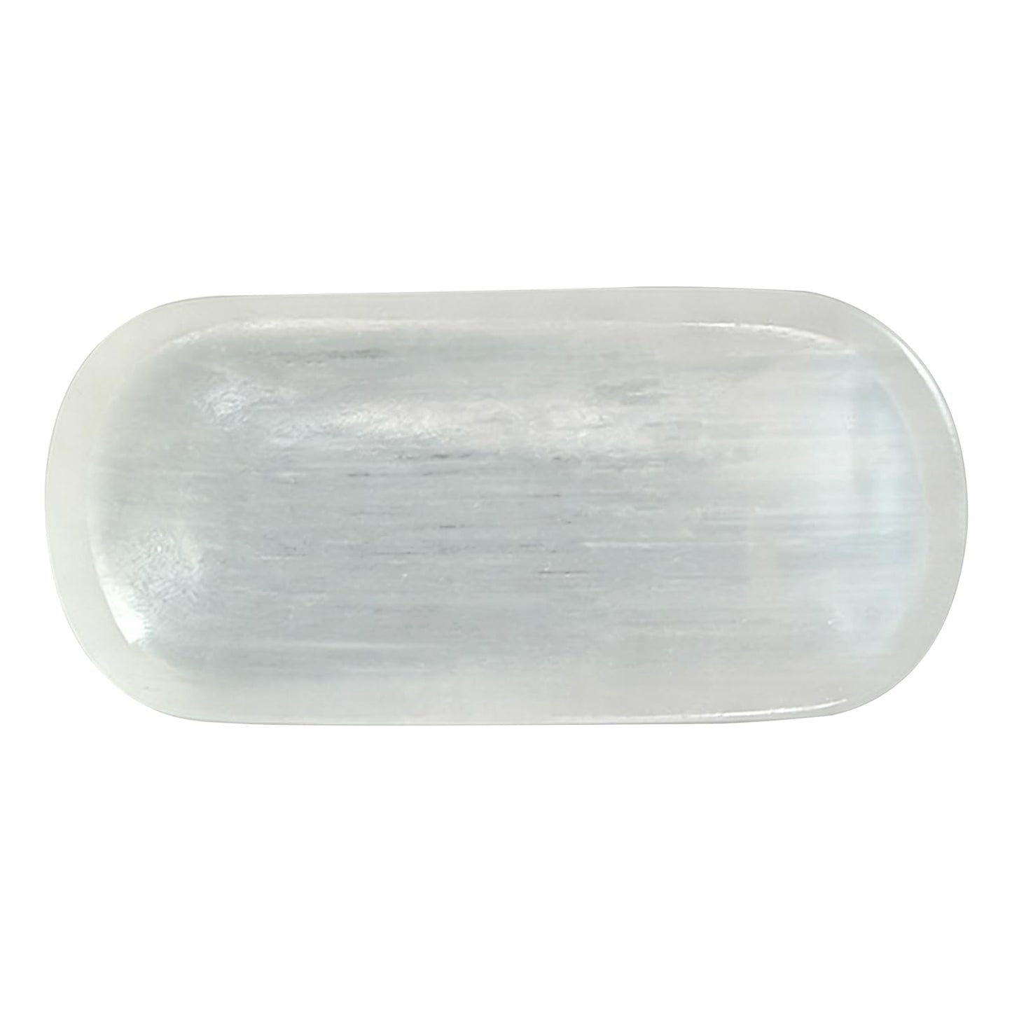 Colaxi Natural Selenite Crystal Bowl, Long Oval Shape Selenite Moroccan Charging Plate Bowl for Cleansing, Healing, Recharging Crystals, Home Decor Housewarming Gift for Men Women, Style A