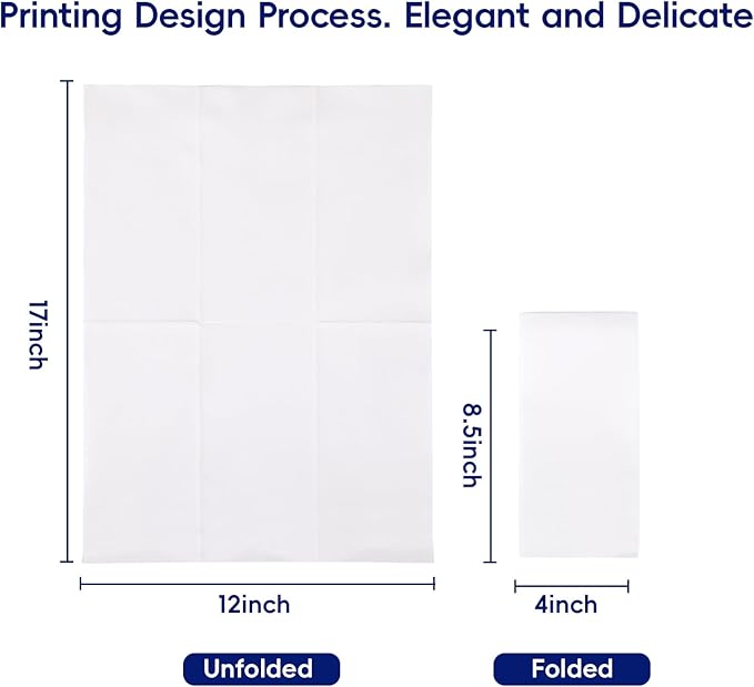 480 Count Disposable Hand Towels, Linen Feel Bathroom Hand Napkins, Soft And