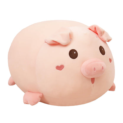 YESGIRL 20.5 inch Super Soft Pig Plush Pillow, Adorable Stuffed Animal Toy, Chubby Kawaii Pig Plushie for Boys Girls, Cute Room Decor Fat Animals Pillow, Kids Gifts for Birthday,Valentine,Christmas