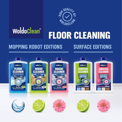 WoldoClean Floor Cleaner for Mopping Robots 750ml - Universal Streak-Free Cleaning for All Mopping & Vacuum Robots