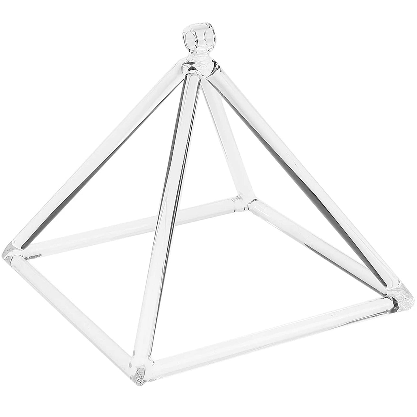 KACYDI Clear Quartz Crystal Singing Pyramid (3-20 Inch) Healing Musical Instrument with Carry Case Bag for Sound Healing Meditation