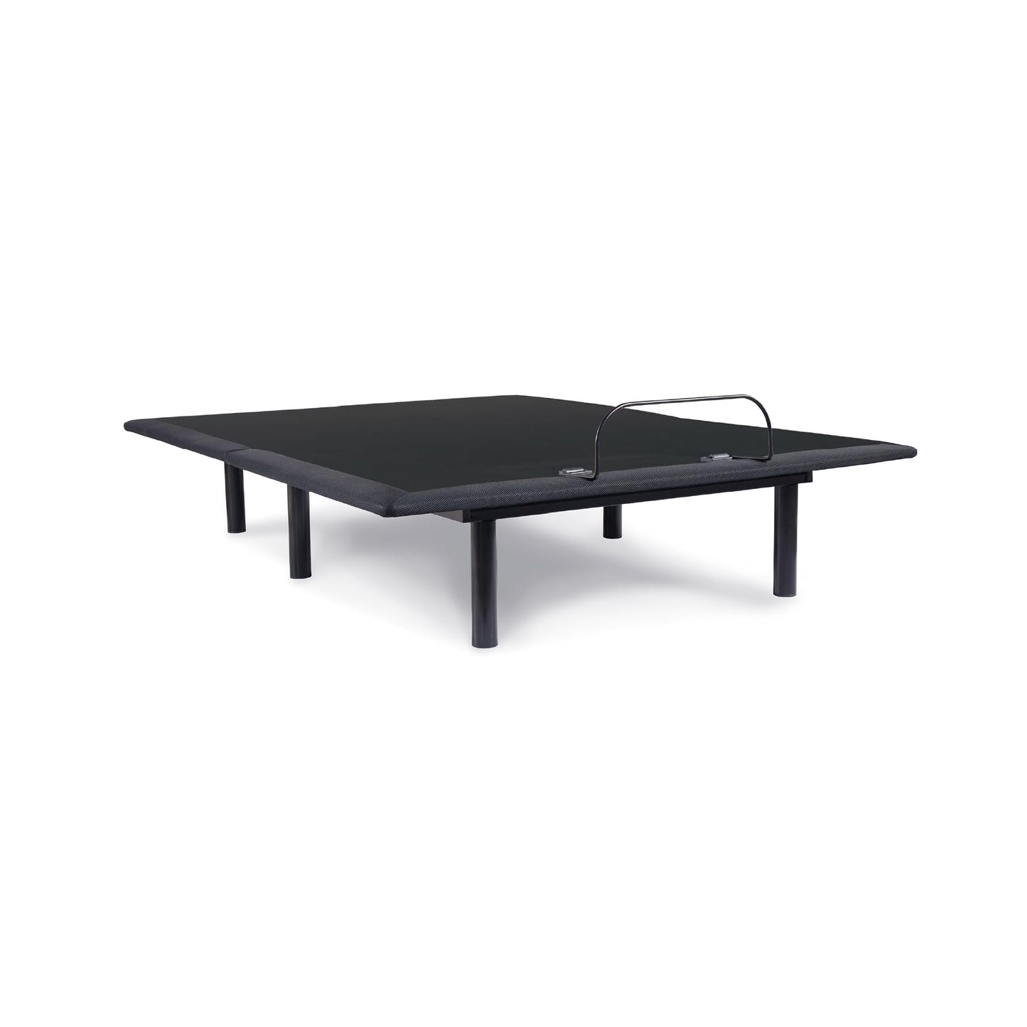 Signature Design by Ashley Head Up Only Foundation Traditional Adjustable Upholstered Head Base with Remote Control and USB Port, Queen, Black