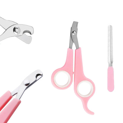 9PCS Pet Gromming Kit，Cleaning Brush Removes Loose Hair, Pet Bath Brush,Shampoo Brush, Nail Clipper, Flea Comb for Dogs&Cats and Small Animal Grooming Kit.