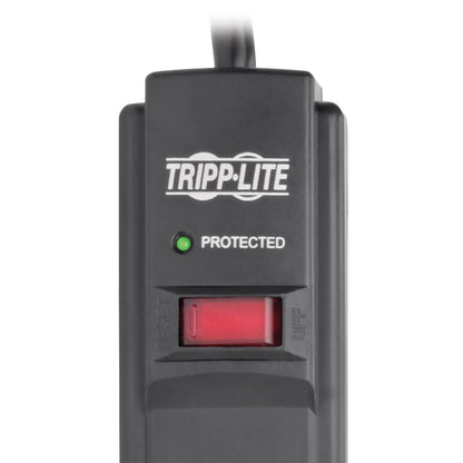 Eaton Tripp Lite series 6 Outlet Surge Protector Power Strip, 6ft Extension Cord, 900 Joules, 15A Circuit Breaker, UL Certified, Black (TLP606B)