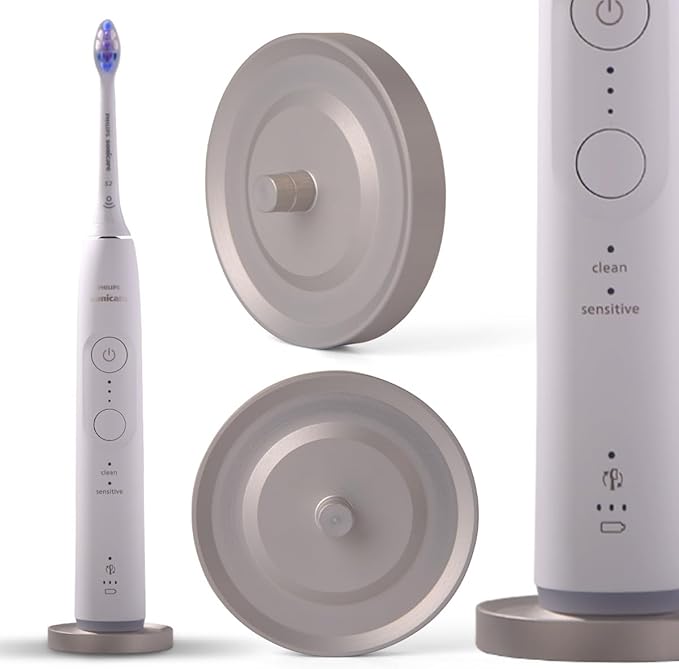 Silver Toothbrush Holder Compatible