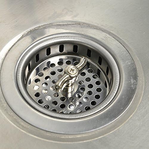 DANCO Twist Tight Kitchen Sink Strainer Assembly, 3-1/2 inch, Stainless Steel