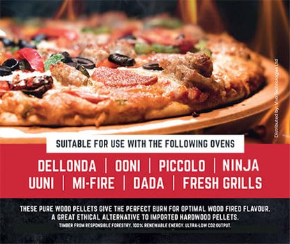 10kg Premium Pizza Oven Wood Pellets for Dallonda Nero Fresh Grills Uuni Ninja Wood Fire Electric BBQ