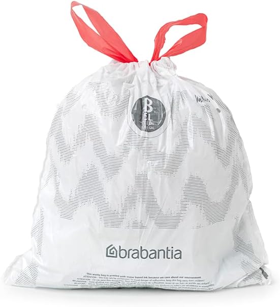 Brabantia PerfectFit Trash Bags Thick Plastic Trash Can Liners