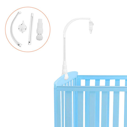 AFUNTA 23 Inch Claw Mobile Bed Bell Holder with Music Box, Adjustable Holder DIY Toy Decoration Hanging Arm Bracket Bed Stent Set Nut Screw