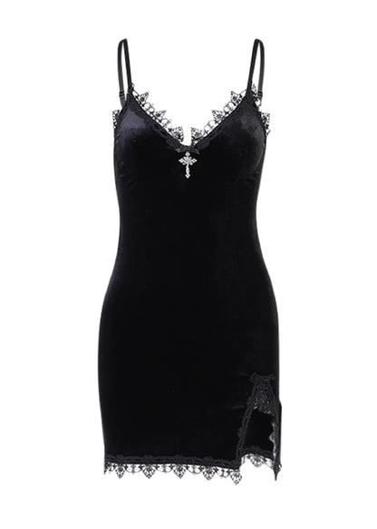 Gothic Plus Size Dress - Y2K Style, Lolita Inspired, Black Fairy Design, Punk & Gothic Dresses for Women