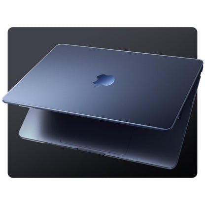 EooCoo Case compatible for Macbook Air M4 15 inch A3241 2025 M3 A3114 2024 M2 A2941 2023 Release [Presents Original Texture] Ultra-thin Plastic case Protective Hard Shell Matte Cover - Frost Midnight