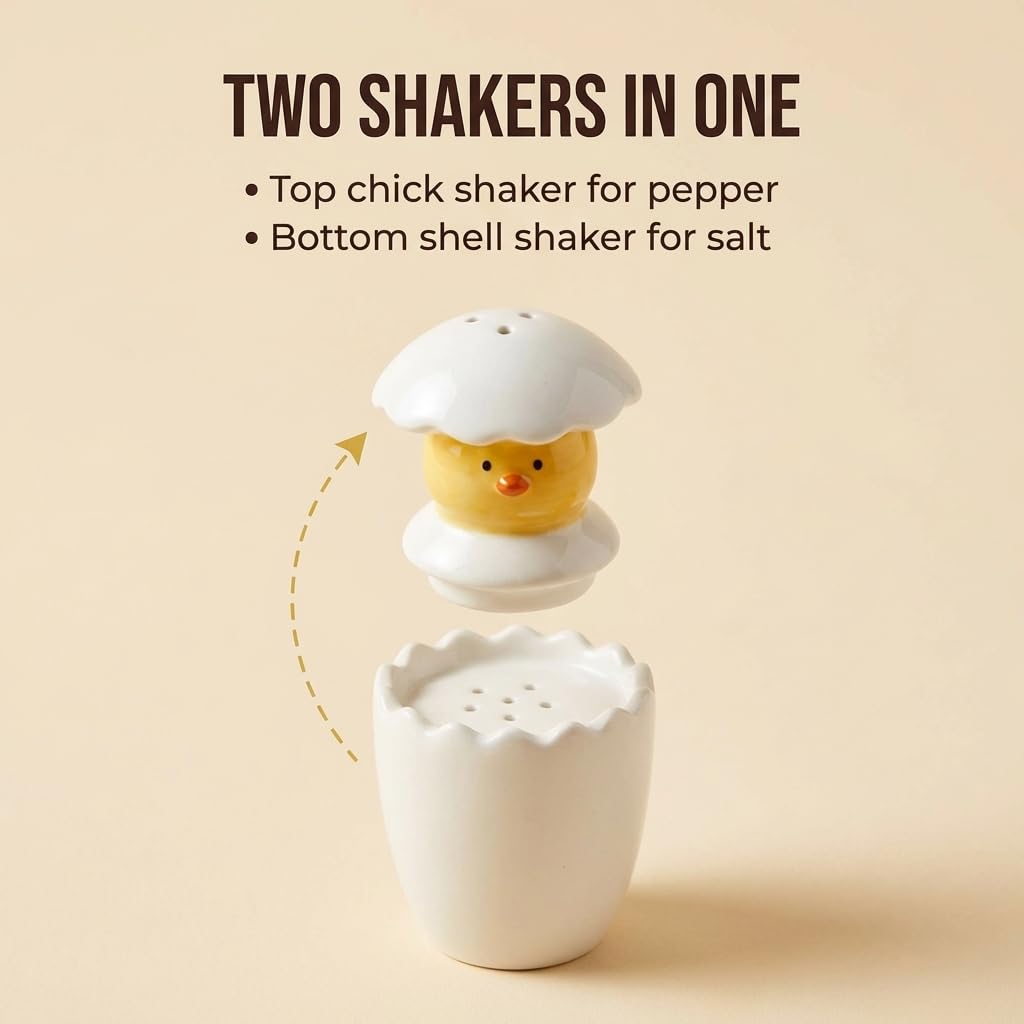 The Bridge Collection Hatching Spring Chick Easter Salt and Pepper Shakers