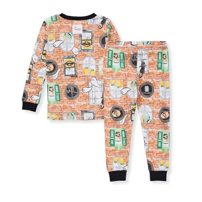 Burt's Bees Baby Baby Boys Pajamas, 2-Piece Long Sleeve Tee and Long Pant Cotton PJ Set, Sizes for 12 Months to 12 Years