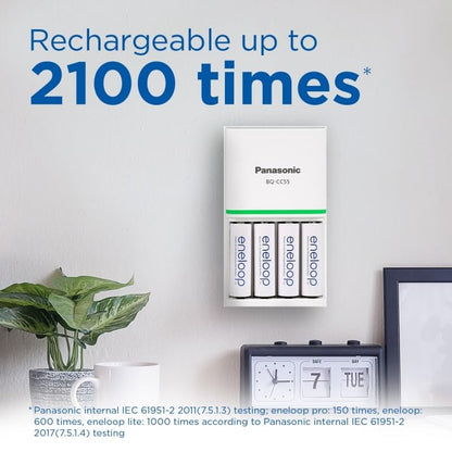 eneloop, AA/Mignon, Rechargeable Battery, Pack of 8, Capacity of 2000 mAh, Ready-to-Use Ni-MH Batteries, 2000 Recharge Cycles, Plastic Free Packaging, Standard, White