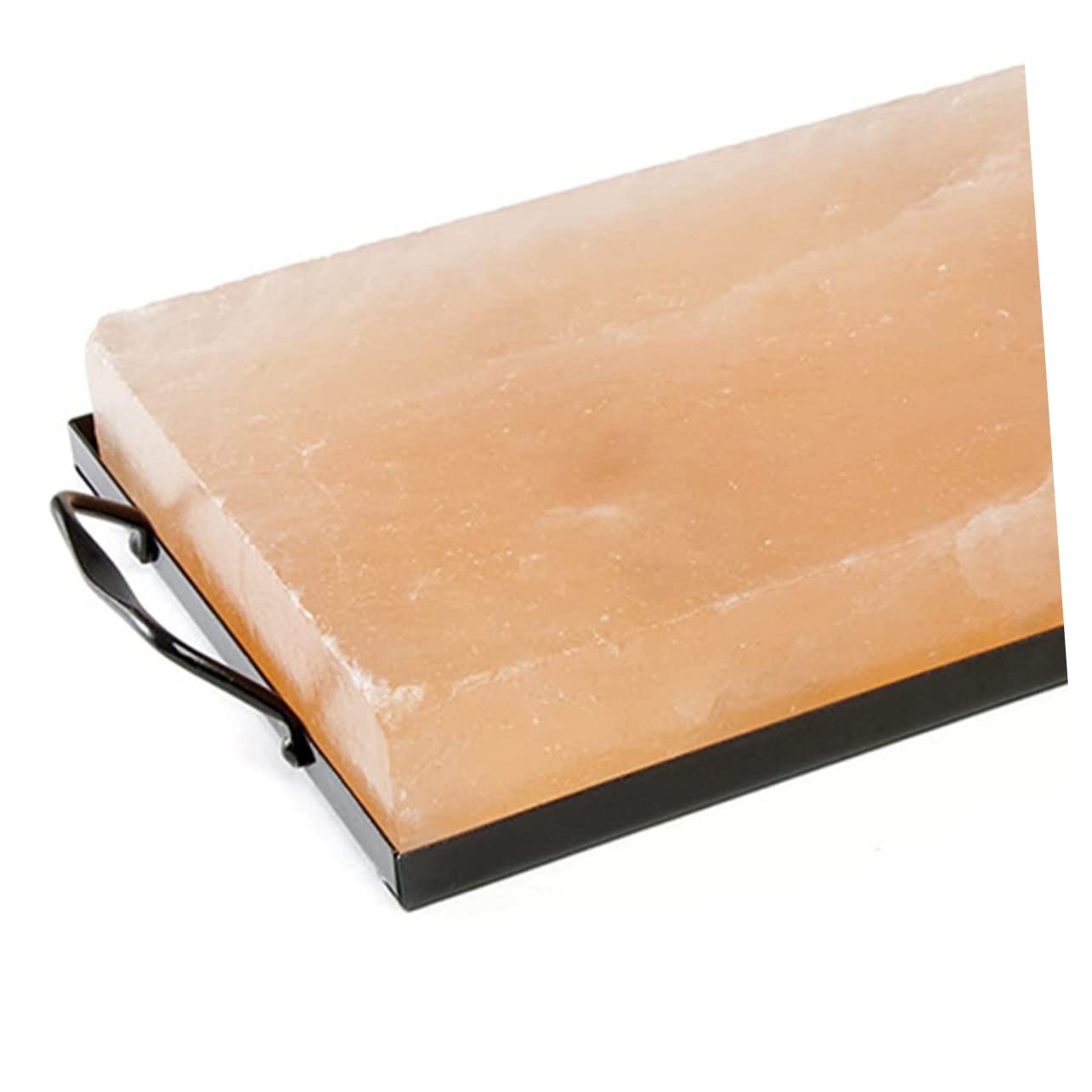 Sosoport Cooking Salt Plate Tray Salt Plate Holder for Grill Sturdy Stainless Steel Smooth Enameled Coating