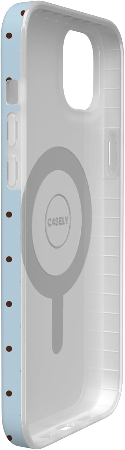 Casely iPhone 14 Case | Fit Check | Neutral Checkerboard | Compatible with MagSafe | Classic Ultra Slim Design