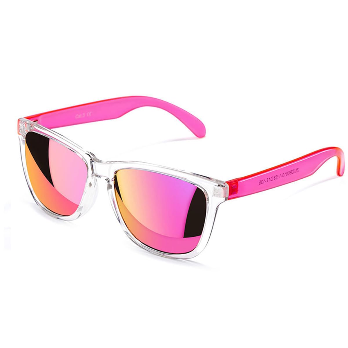 COLOSSEIN Sunglasses Womens,Classic Square Frame UV400 Mirrored Lens, Pink Sunglasses Fit For Beach,Vacation,Driving