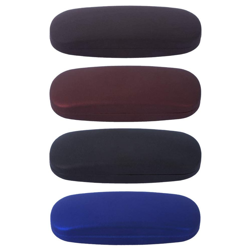 Yorgewd 4-Pack Glasses Case Hard Shell Eyeglasses Case Protective Casefits Most Glasses and Sunglasses Suitable for Men&Women