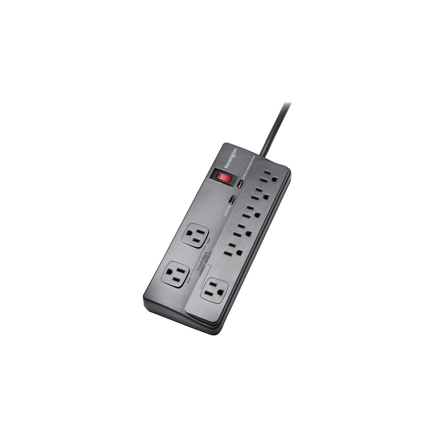 Kensington Guardian 6 Outlet Power Strip, 15ft Surge Protector, 15-Foot Cord, 540 Joules, Black(K38215NA)