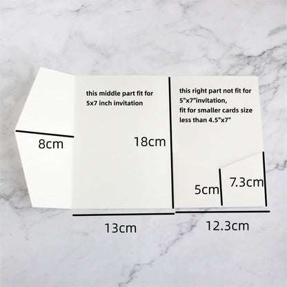 Ivory Invitation Pocket Envelope For Wedding Engagement Bridal Shower Birthday 20 sets (ivory)
