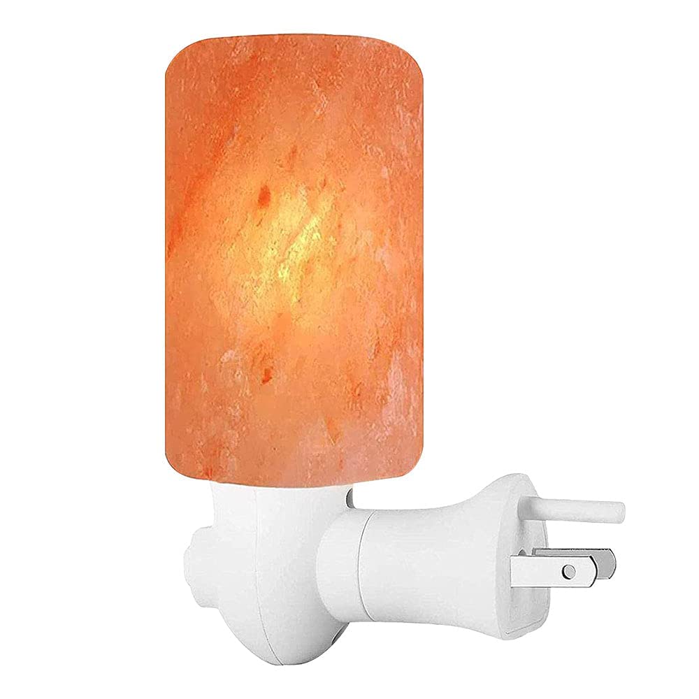 Pride of India Pink Salt Crystal Light | Cylinder Shape | Natural Salt Crystal Light | Hand-Carved Rock Salt Lamp | Himalayan Salt Lamp Cover | Ideal Pink Salt Night Light for Home Décor