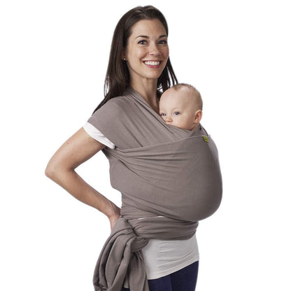 Boba Baby Wrap Carrier – Original Baby Sling Carrier for Newborns (7–35 lbs), Soft, Secure, Hands-Free & Ergonomic, Ideal for Comfortable Bonding, New Parents (Grey)