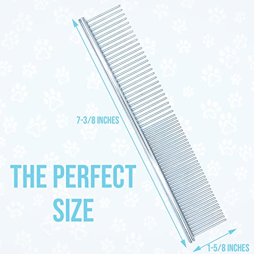 The Doodle Brush, Dog Combs for Grooming, Metal Comb for Dogs, Goldendoodle, Great for Poodle, Labradoodle, Cockapoo & Goldendoodle - Finishing Combs for Dogs & Doodles
