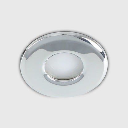 MiniSun | Shower/Soffit Polished Chrome GU10 Recessed Ceiling Downlights | Bath Recessed Lighting, Home Décor & Improvement Essential | Pack of 6