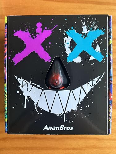 AnanBros Scary Halloween Mask Skeleton Gloves Costumes for Men, 3 Modes Purge Mask Light Up 6 Modes LED Glow Gloves, LED Anonymous Scream Halloween Mask, Halloween Costumes for Boys Kids Adult