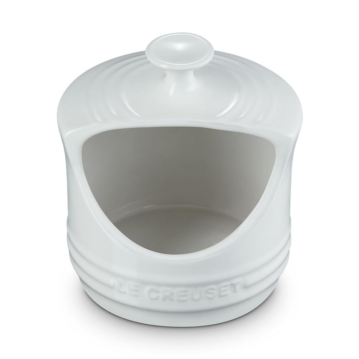 Le Creuset Stoneware Salt Crock, 10 oz., white