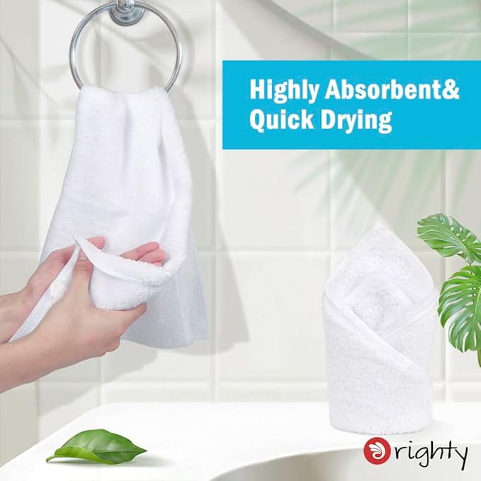 Orighty 6-Pack White Hand Towels