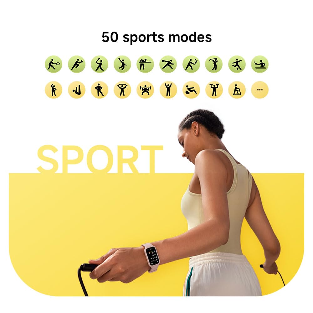 XIAOMI Smart Band 9 Active, Sports fitness tracker, 1.47'' TFT display, 60Hz high refresh rate, 18 Days Battery Life, sleep and health monitoring, 50 sports modes, 5ATM, iOS & Android - Black