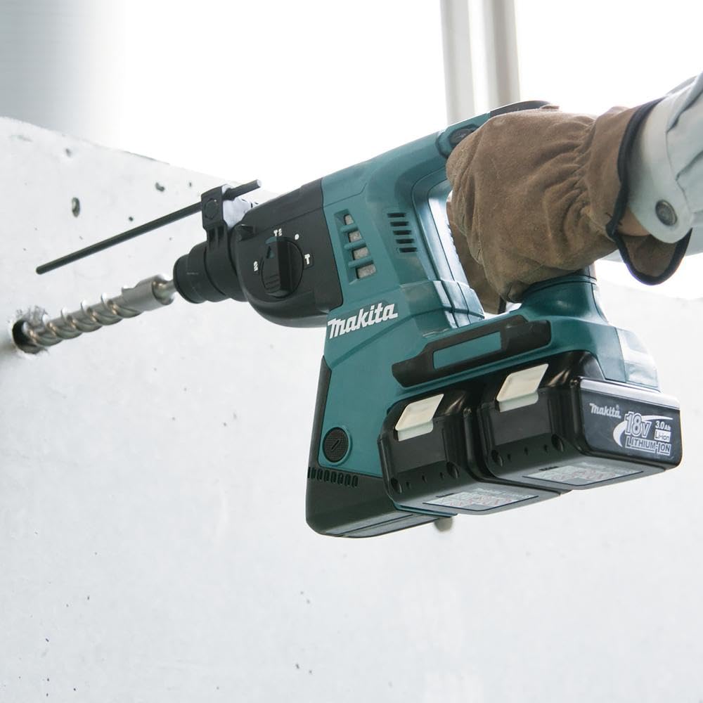 Makita Battery Rotary Hammer For Sds-Plus 2 X 18V Without Battery And Charger Dhr263Z
