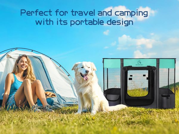 Foldable Pet Playpen,Cat Dog Playpen,Portable Dog Cage soft Portable Exercise Kennel Tent,Puppy Pen Indoors/Outdoors Pet Tent Fence(S(70 * 55 * 45cm))