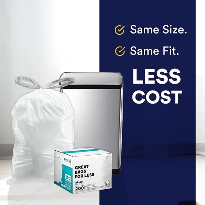 Plasticplace Custom Fit Trash Bags, Compatible