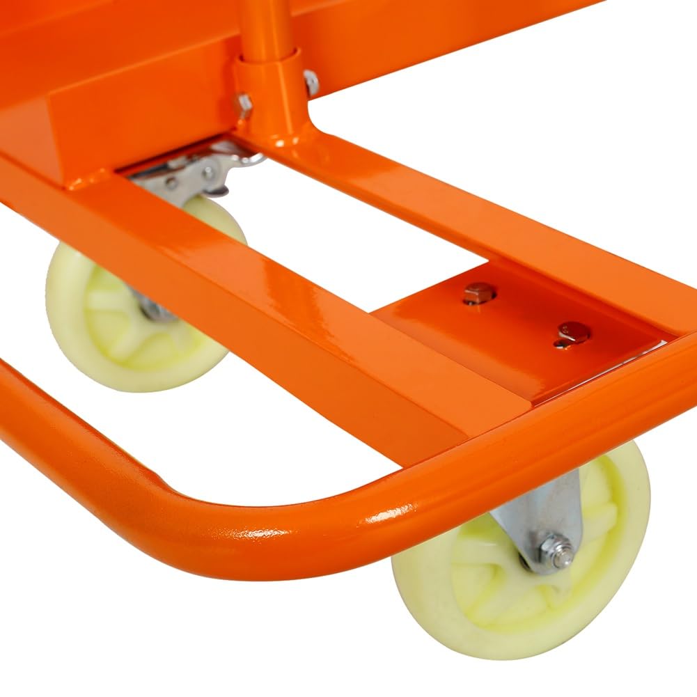 SLifet Drywall Cart, 1600 Lbs/1800 Lbs Load Capacity Drywall Cart Dolly, Drywall Sheet Cart with 5" Casters with Brake, Heavy-Duty Panel Service Cart, for Handling Wall Panel 1600 Pounds