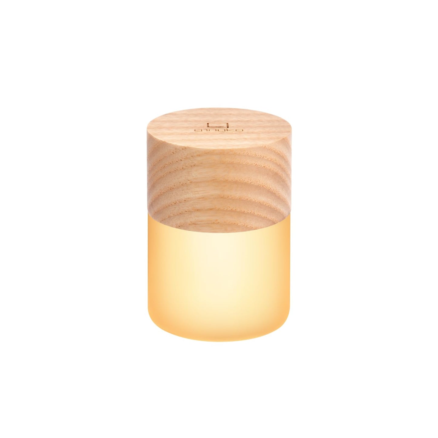 Gingko Lemelia Mini Light – White Ash | Portable LED Mood Lamp with Touch Control, 7 Color Modes, Rechargeable Battery
